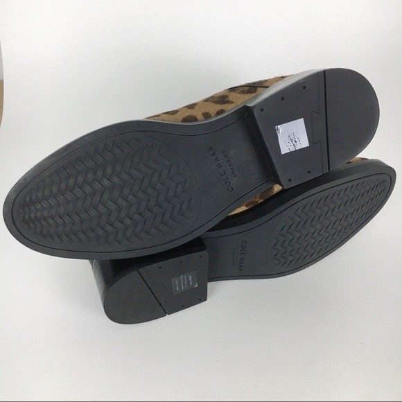 Cole Haan Womens Size 8 Mara Animal Leopard Print Calf Hair Leather Ankle Boots - Picture 7 of 9